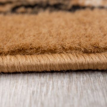 Orientteppich Kurzflor Teppich, Vimoda, rechteckig, Höhe: 8 mm, mit Kunstvollem, Beige, Klassisch, mit Bordüre, Wohnzimmer
