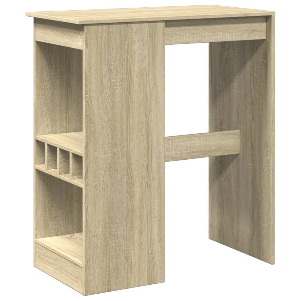vidaXL Esstisch Bartisch mit Regal Sonoma-Eiche 90x47,5x103,5 cm Holzwerkst günstig online kaufen