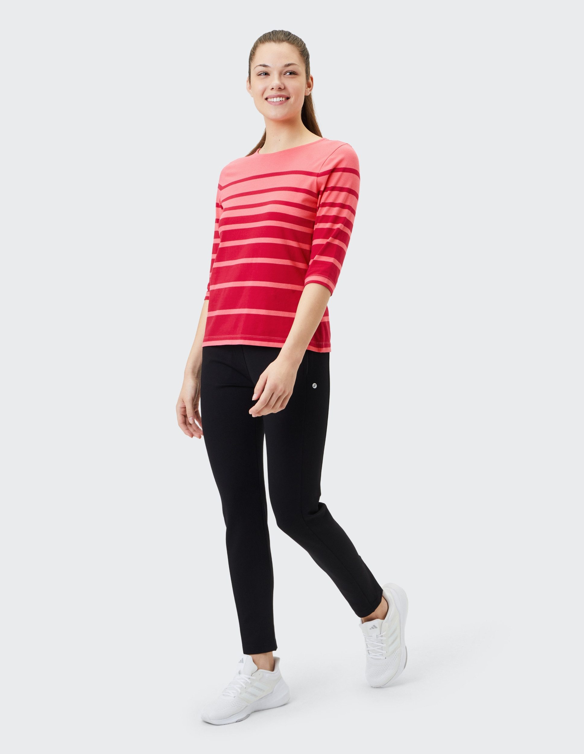 Joy Funktionsshirt LISA 3/4 Arm Shirt orange coral stripes