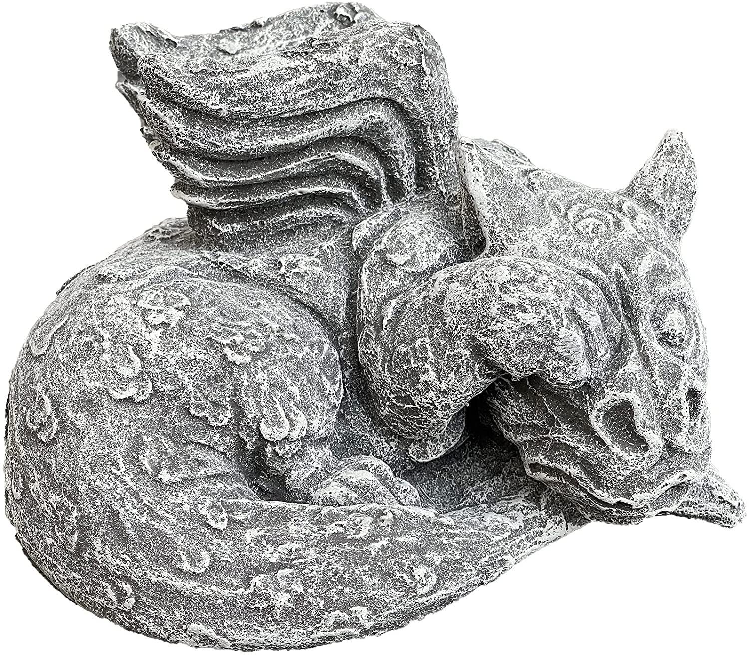 Gartenfigur Steinfigur Drache Luca