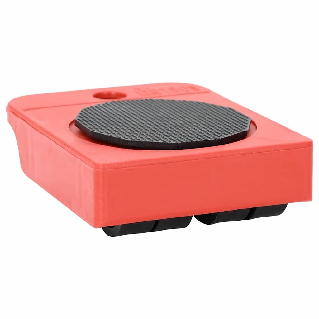 vidaXL Stuhlrolle Möbelrollen 8 Stück mit Hebern Rot 9,8x7,5x3 cm 150 kg, (8-St)