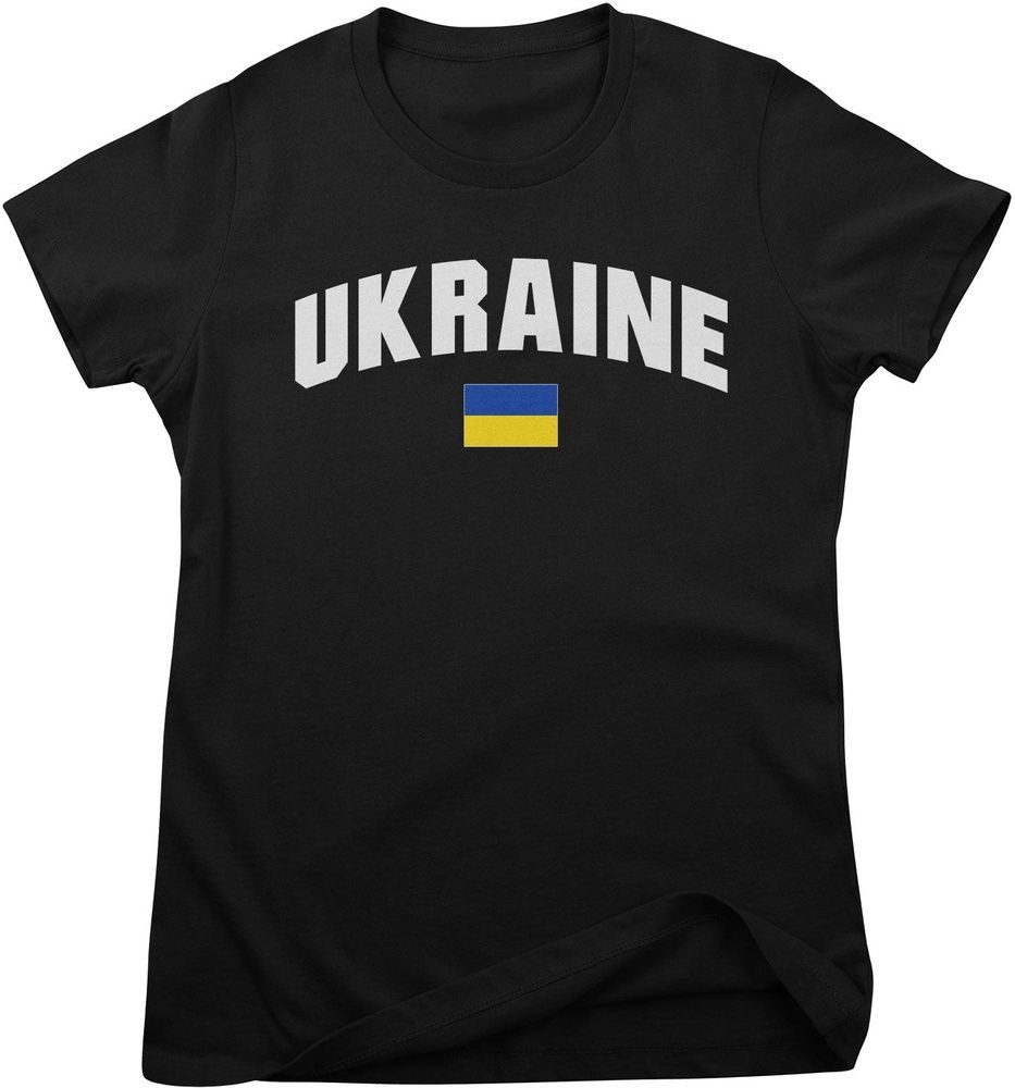 Flag Collection T-Shirt Ukraine Flag Girly Tee