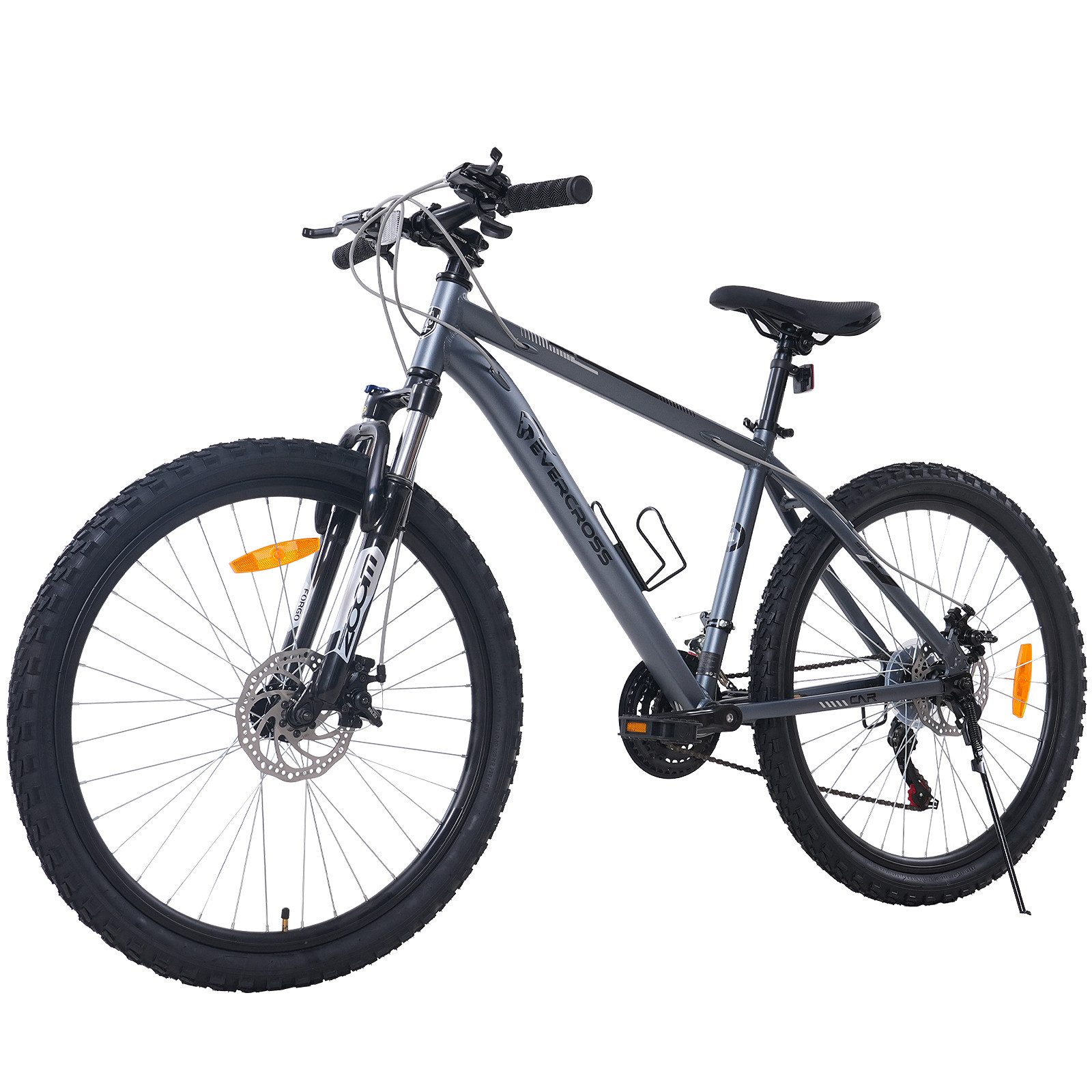 EVERCROSS TECH Mountainbike EM3 Fahrrad 26 Zoll MTB für Damen und Herren, Shimano 21 Gang, 21 Gang, Aluminiumlegierungsrahmen, Scheibenbremse, ab 160cm geeignet