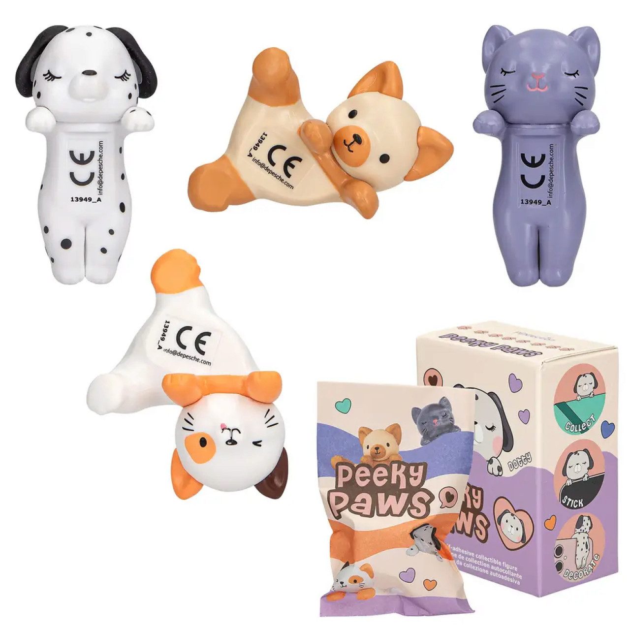 Depesche Spiel PENfection Peeky Paws Sammelfigur – 1 von 4 Designs, zufällig