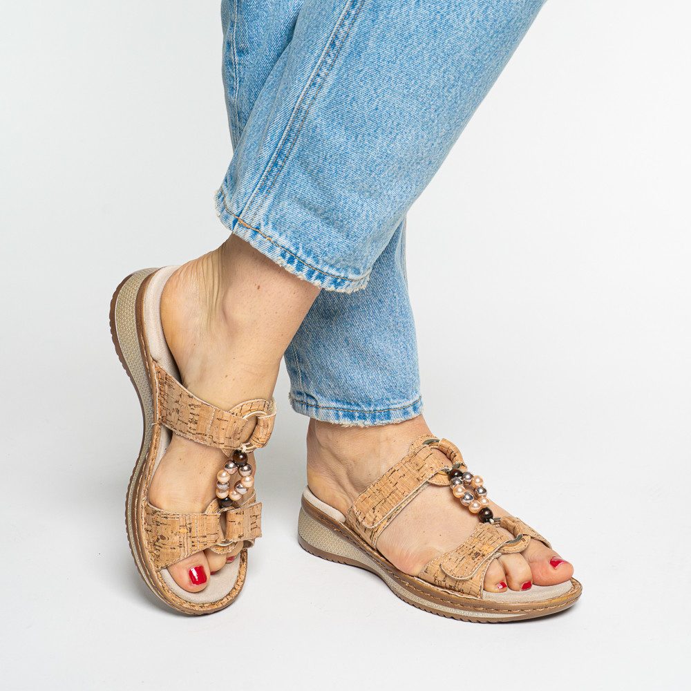 Ara HAWAII Pantolette Schlupfschuh, Komfortschuh mit Klettverschlüsse, G-Weite