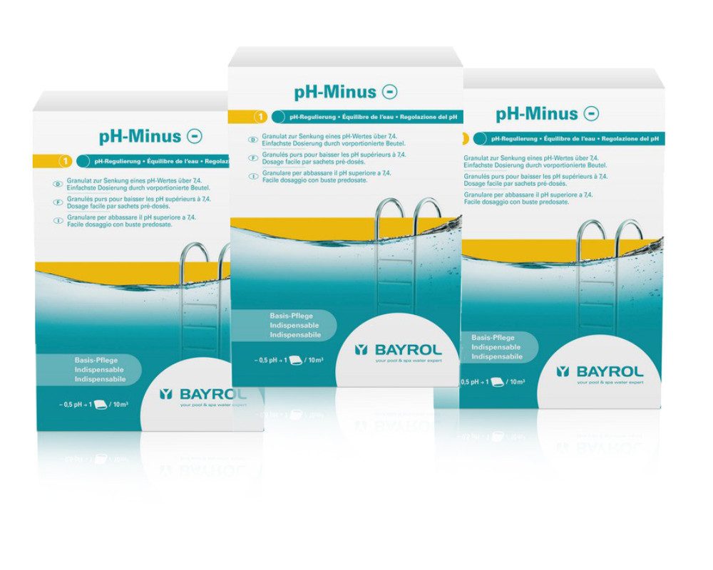 Poolpflege Bayrol Set 3 x pH-Minus á 2,0 kg