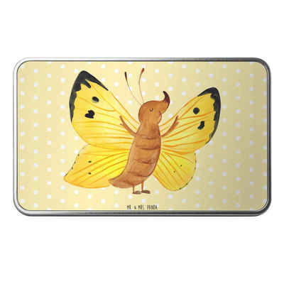Mr. & Mrs. Panda Dose Schmetterling Zitronenfalter - Gelb Pastell - Geschenk, außergewöhnli (1 St), Stilvolles Design