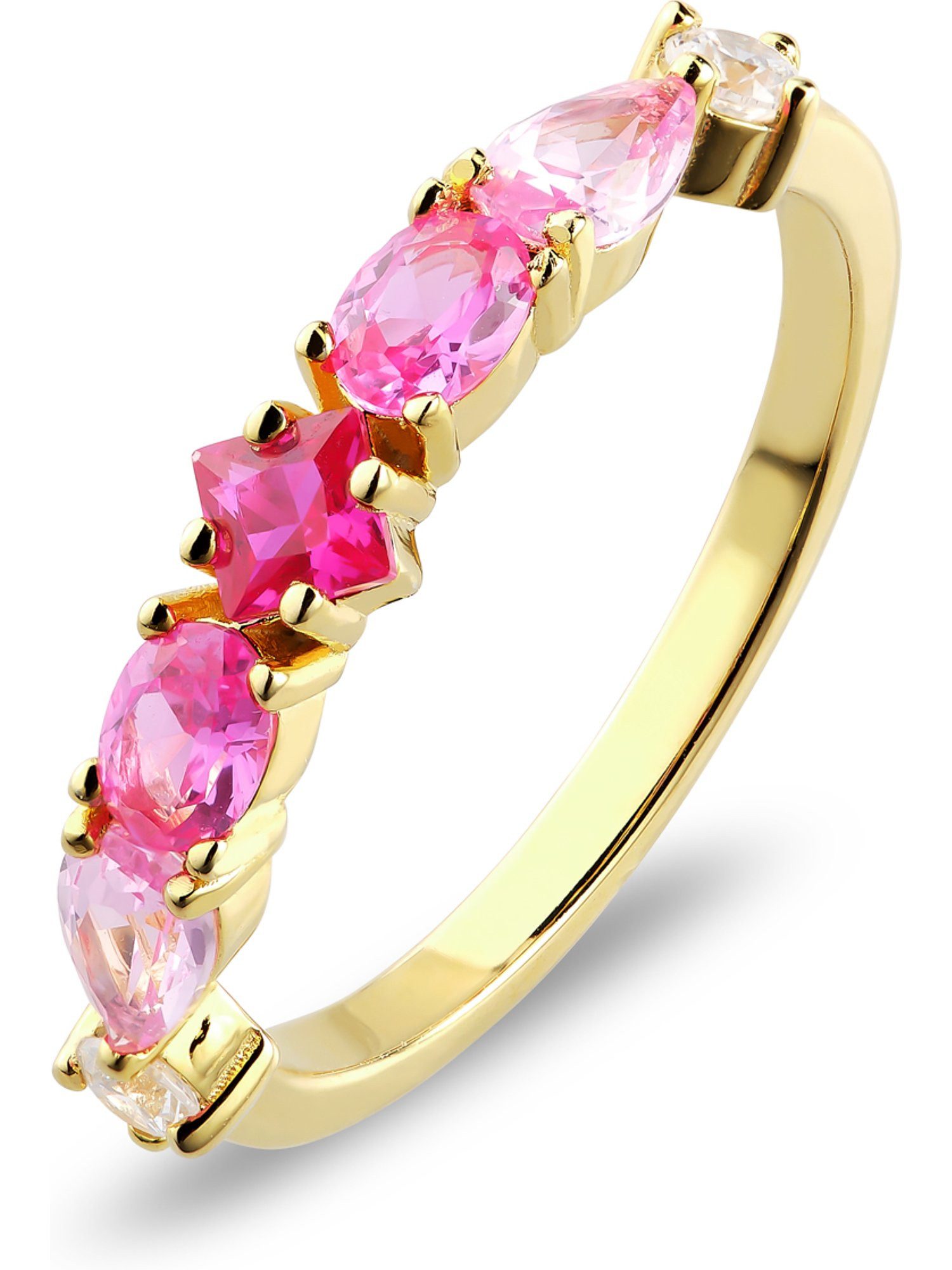 CHRIST Silberring CHRIST Damen-Ring 925er Silber, recycelt Zirkonia, Zirkonia