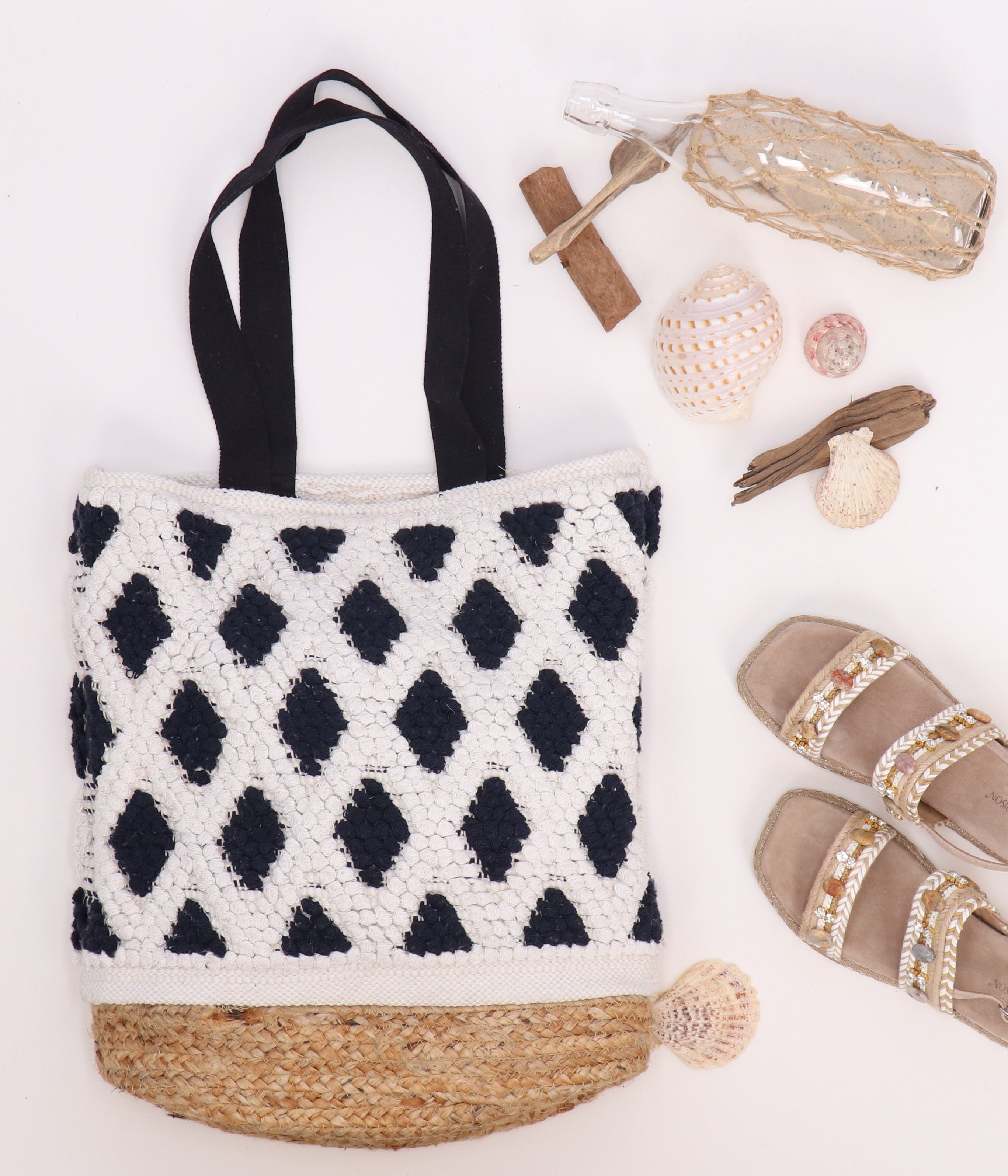 halsüberkopf Accessoires Strandtasche Tasche Jute, elegante günstig online kaufen