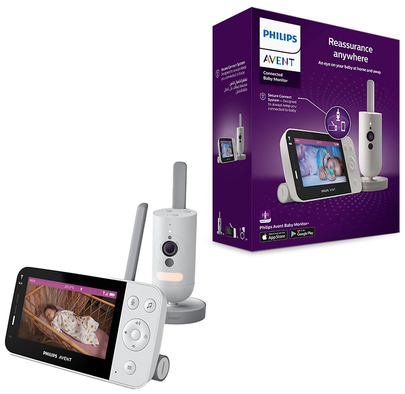 Philips AVENT Video-Babyphone Connected SCD923/26