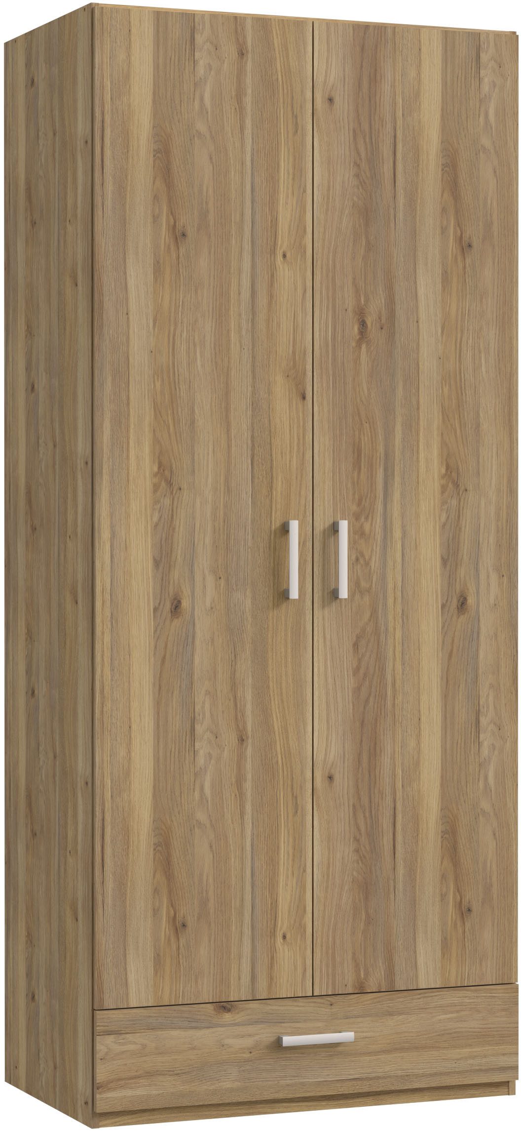 FORTE Kleiderschrank Drehtürenschrank, Stauraum, Schublade