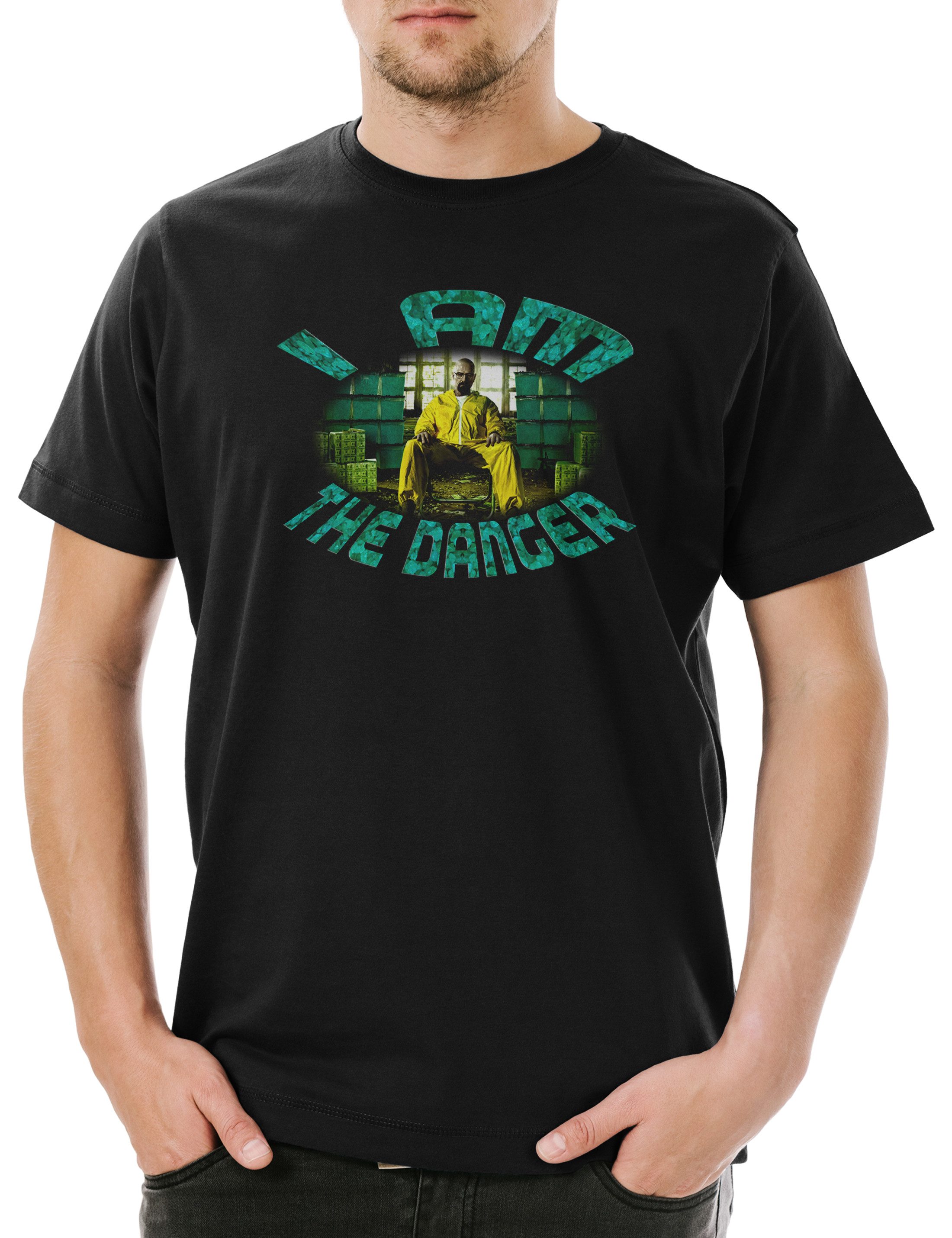 Print-Shirt I Am The Danger Herren T-Shirt Walter Breaking White Ehrmantraut Bad
