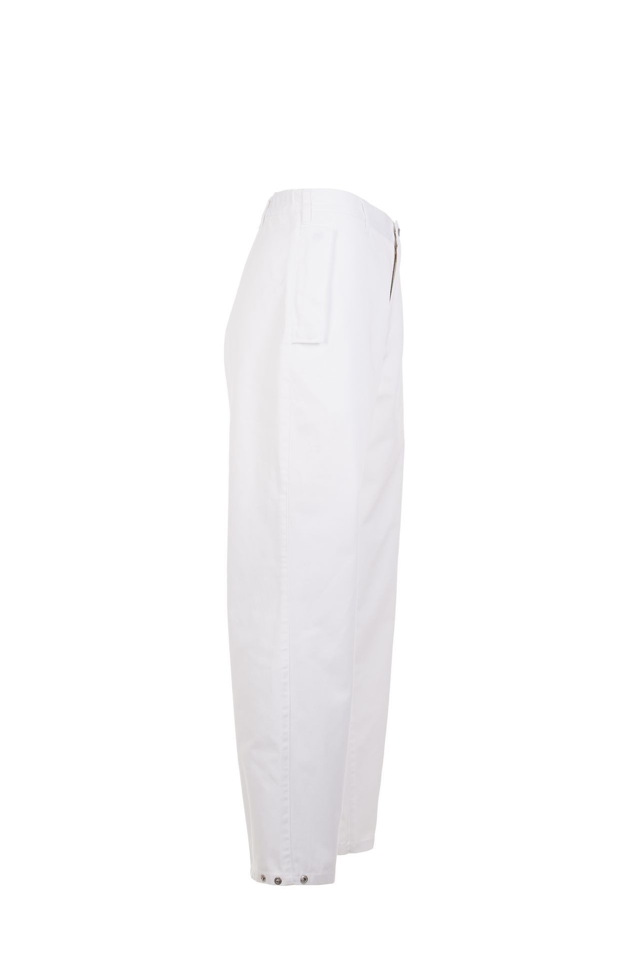Planam Arbeitshose PLANAM Damen Bundhose FOOD Gummizug Beuteltaschen Weiß