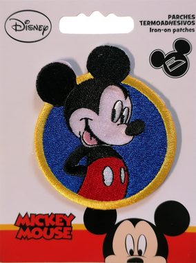 Disney Aufnäher Bügelbild, Aufbügler, Applikationen, Patches, Flicken, zum aufbügeln, Polyester, MICKY & FREUNDE MAUS - Größe: 7 x 7 cm