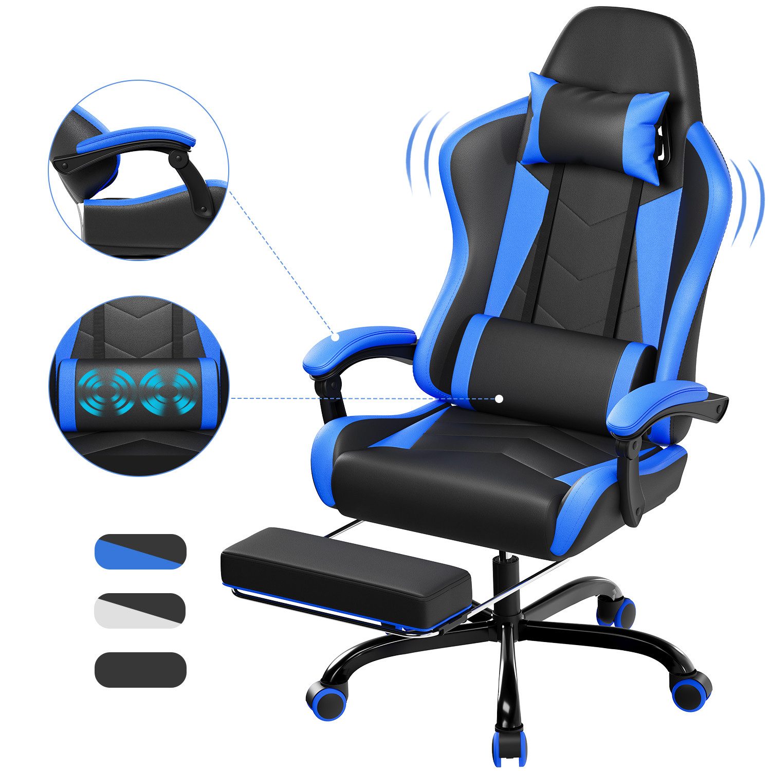 HOMALL Gaming-Stuhl Massage Gaming Stuhl mit günstig online kaufen