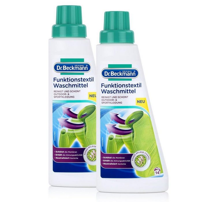 Dr. Beckmann Dr. Beckmann Funktionstextil Waschmittel 500ml - Reinigt und schont (2 Spezialwaschmittel