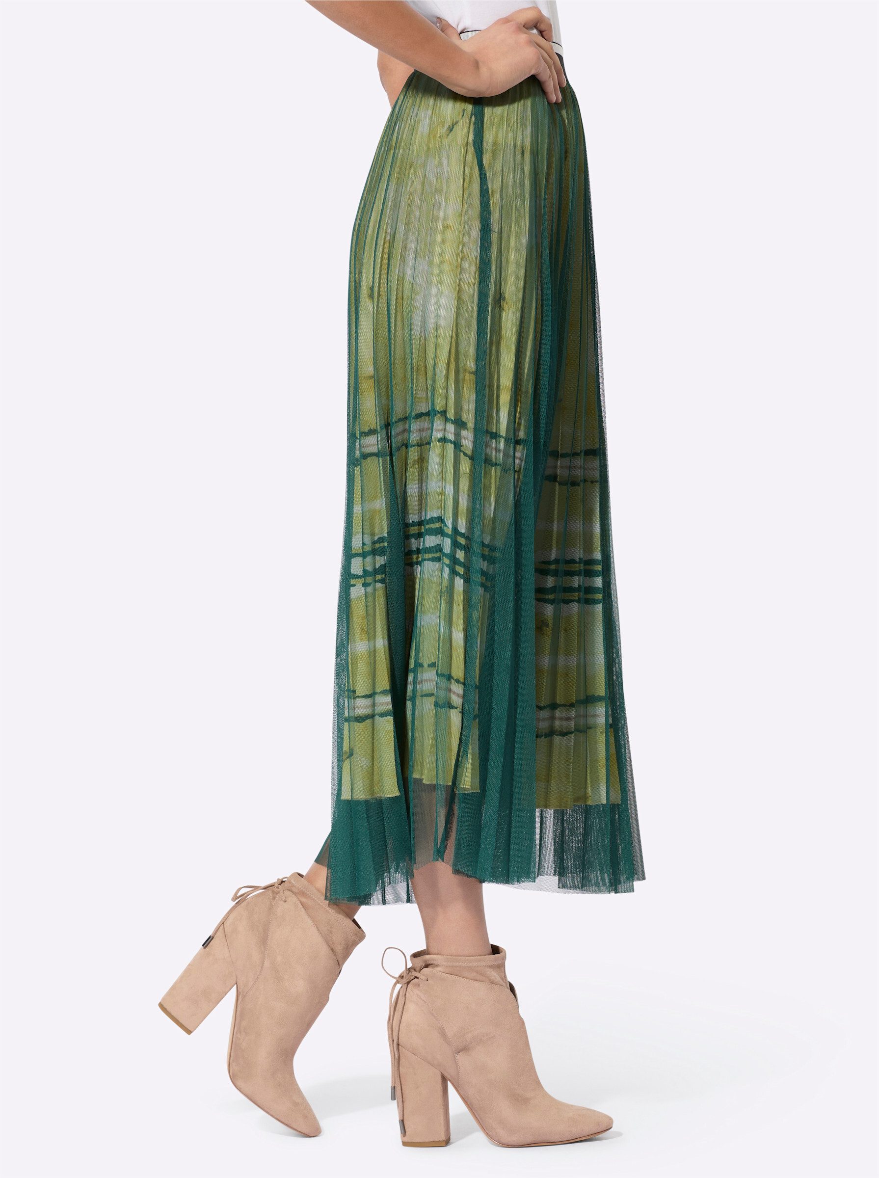 creation L A-Linien-Rock Plisseerock . günstig online kaufen