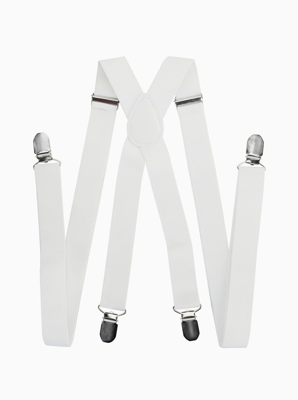 axy Hosenträger Herren Hosenträger mit Fliege Set (2-St., 2er Set) 4 Stabile Clips X-Form 2,5cm Breit verstellbar und elastisch – Bild 2 von 4