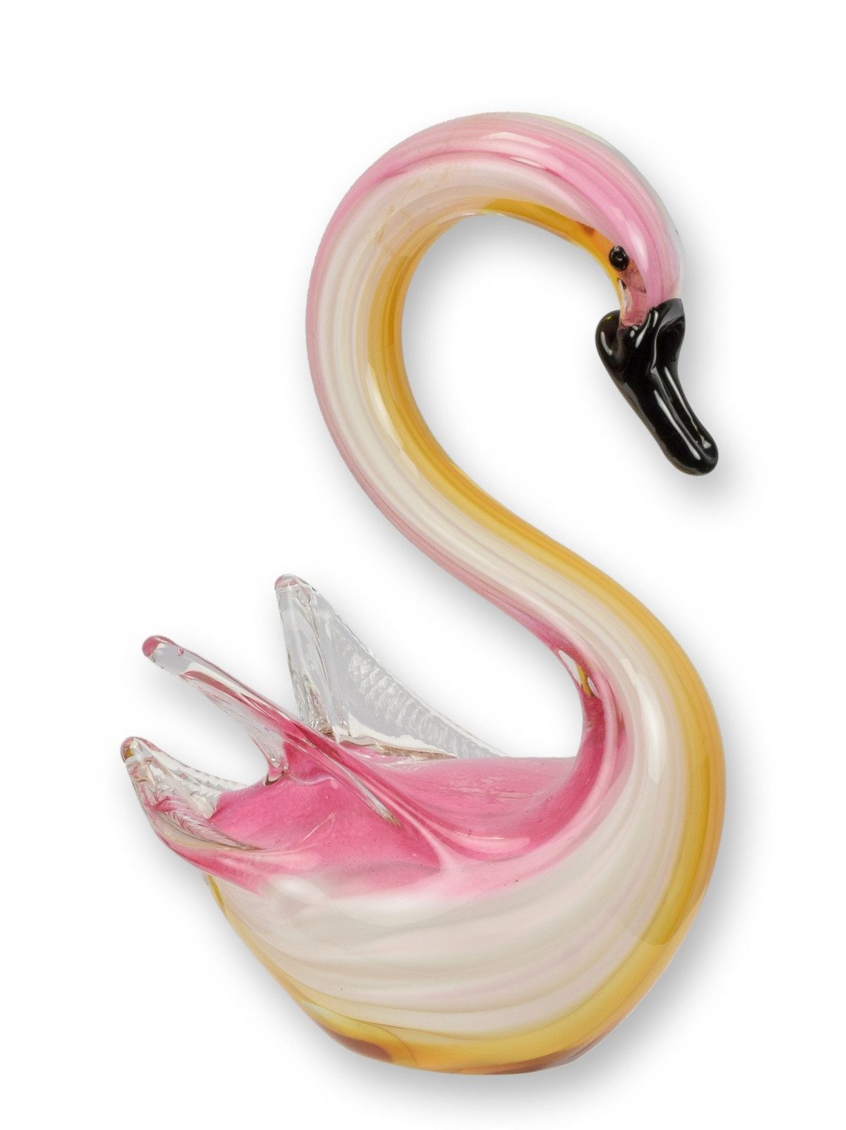 Aubaho Dekoobjekt Eine Glasfigur im Murano-Stil, die einen Schwan darstellt günstig online kaufen