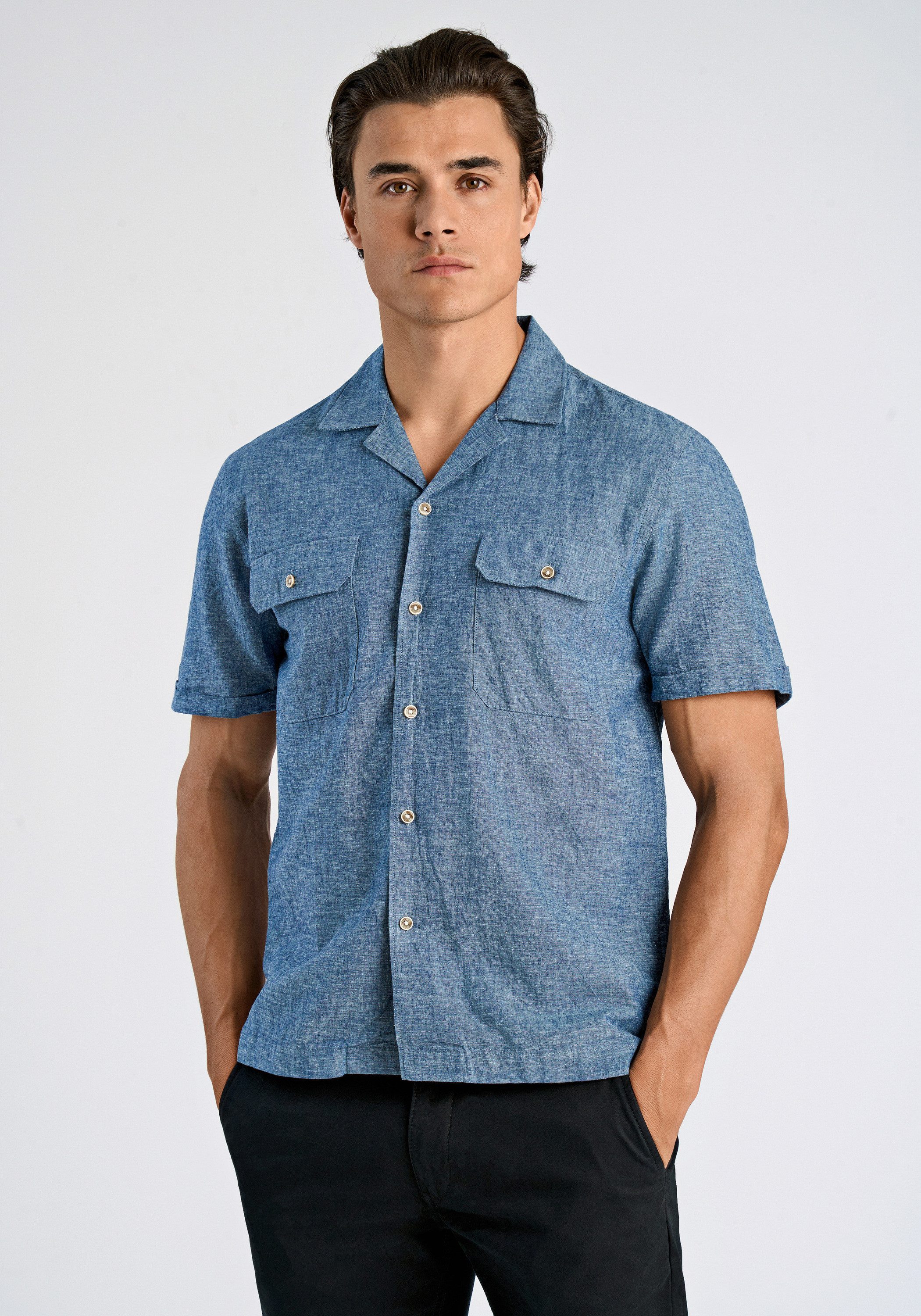 Leinenhemd Leinenhemd (Kurzarm) Relaxed Fit