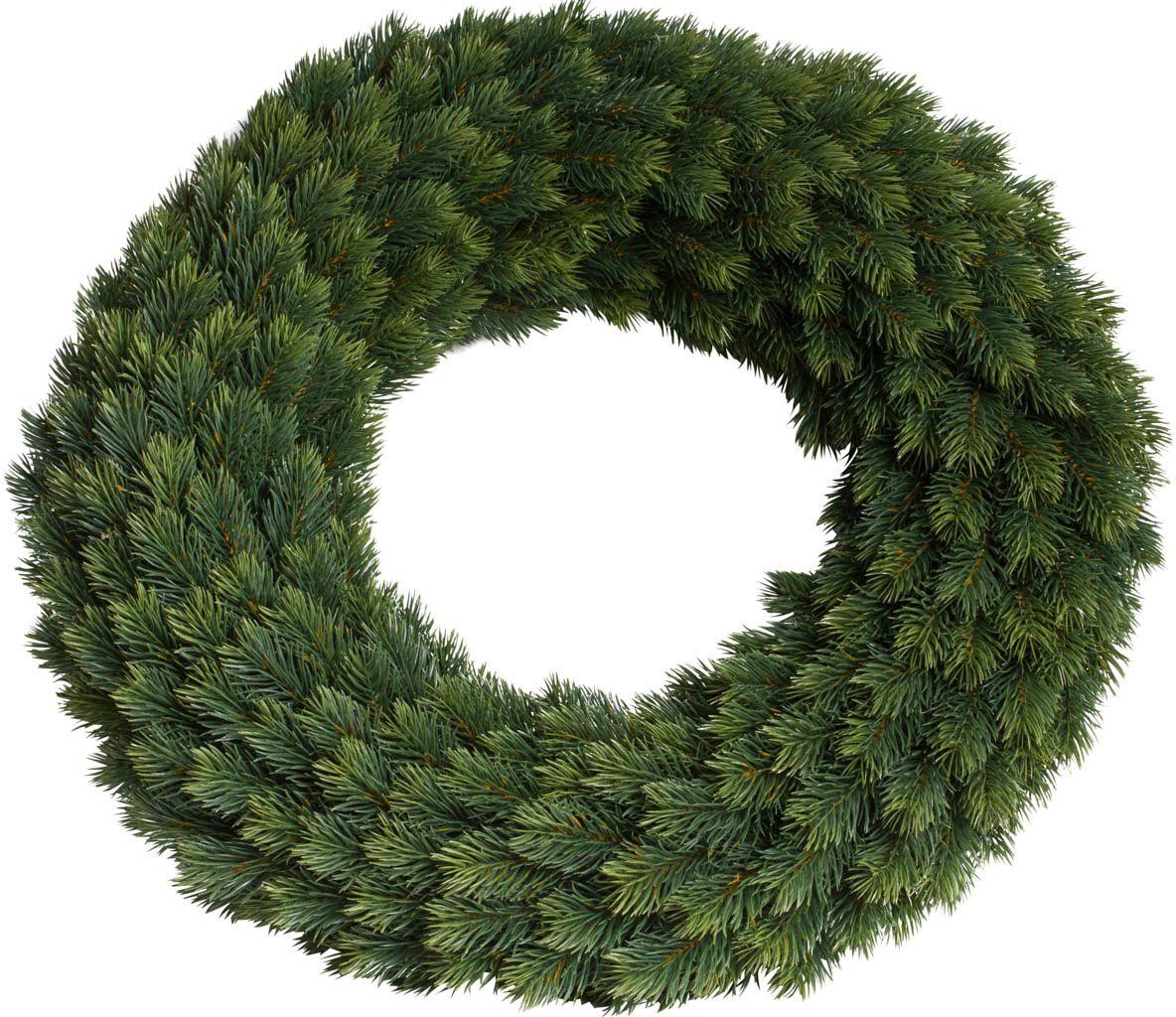 Kunstkranz Edel-Adventskranz beidseitig Tanne, Botanic-Haus, Höhe 14 cm