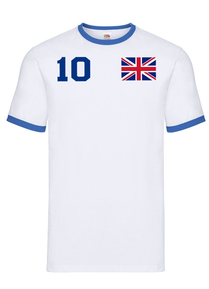 T-Shirt Herren England United Kingdom EM Sport Trikot Fußball Meister WM