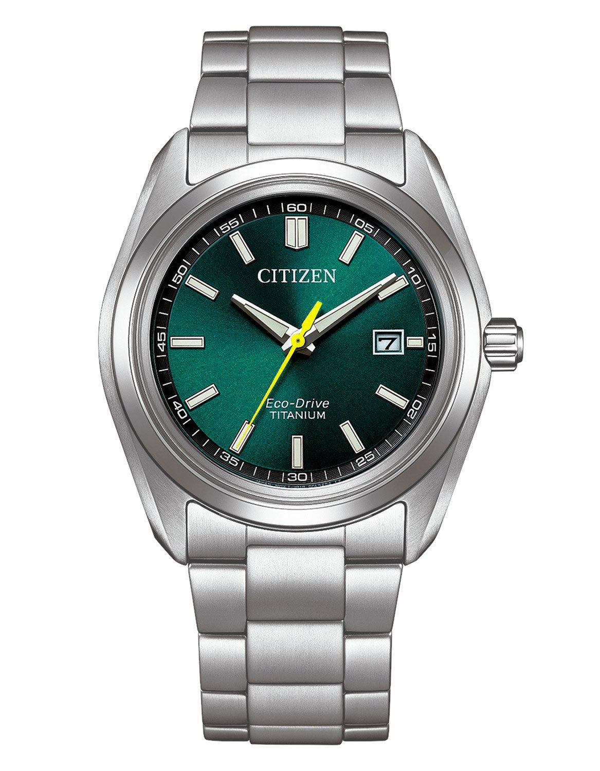 Citizen Solaruhr Eco-Drive Armbanduhr für Solar Titan/Grün