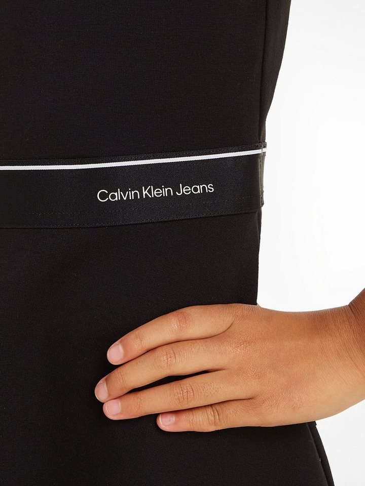 Calvin Klein Jeans Skaterkleid LOGO TAPE SLEEVELESS PUNTO DRESS Kinder bis  16 Jahre