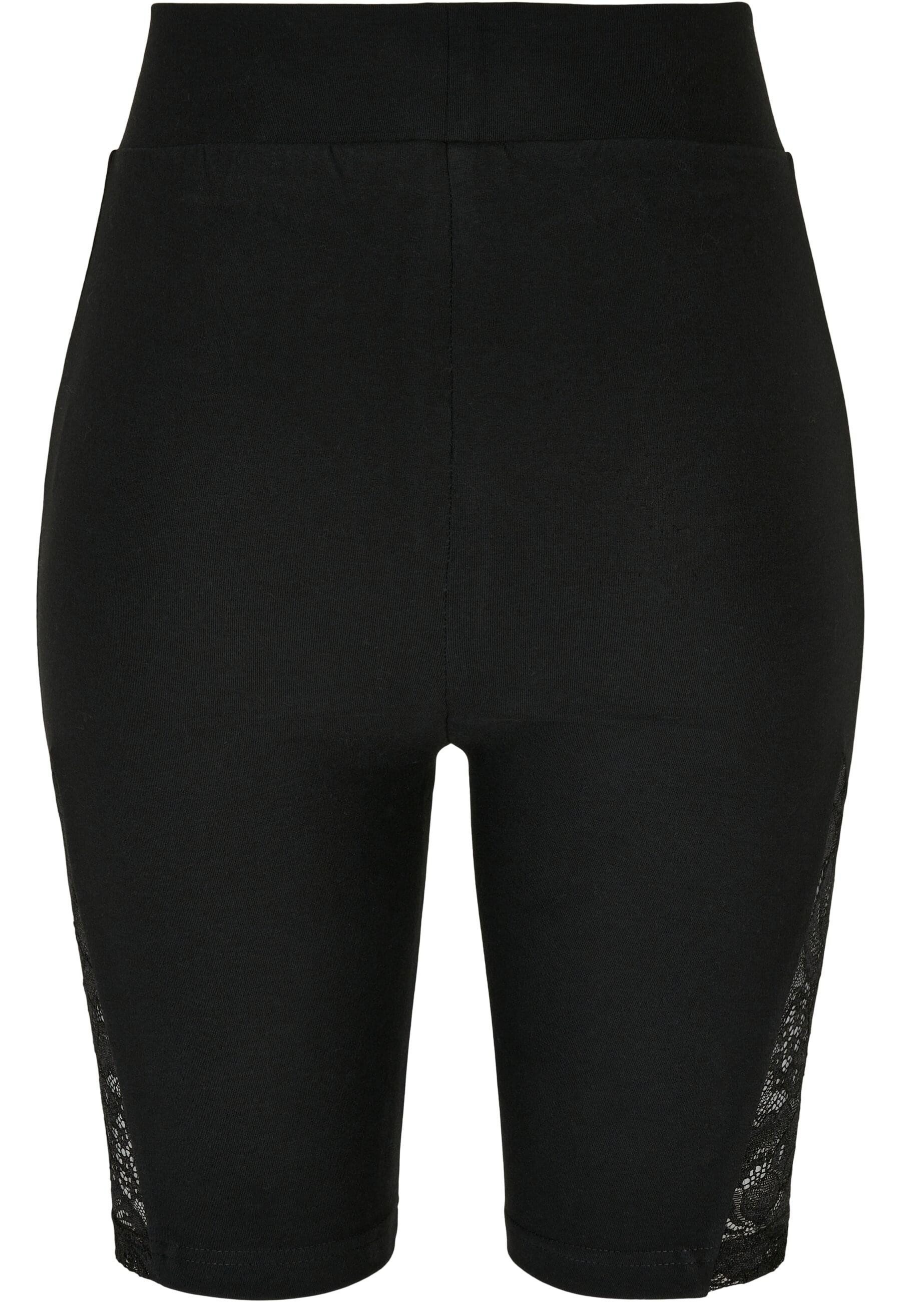URBAN CLASSICS Radlerhose Urban Classics Damen Ladies High Waist Lace Inset Cycle Шорты (1-tlg)