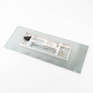 Lindby LED Deckenleuchte Livel, dimmbar, LED-Leuchtmittel fest verbaut, Farbwechsel warmweiß / tageslicht, Modern, PMMA, Aluminium, weiß, silber, 1 flammig, inkl.