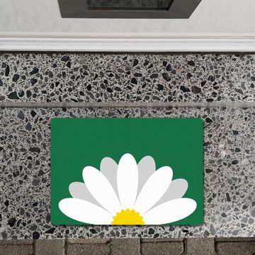 Fußmatte Gänseblümchen Fußmatte in 35x50 cm ohne Rand grün mit schönem, speecheese