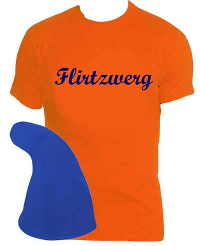 coole-fun-t-shirts Kostüm FLIRTZWERG Zwergen Kostüm Flirt Zwerg Karneval Fasching