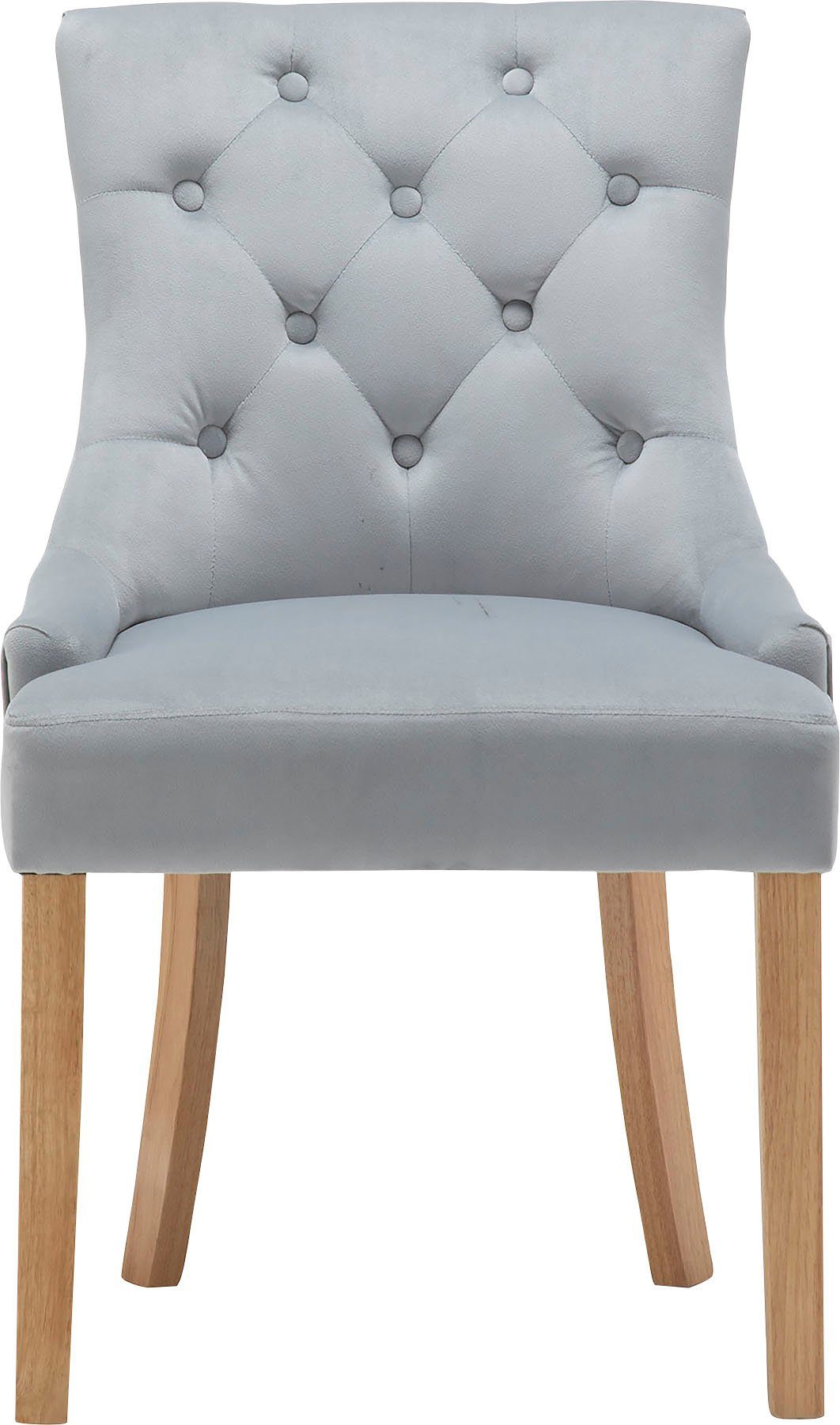 MÖBILIA 4-Fußstuhl Doncaster (Set, 2 St), mit Knopfheftung im Rücken