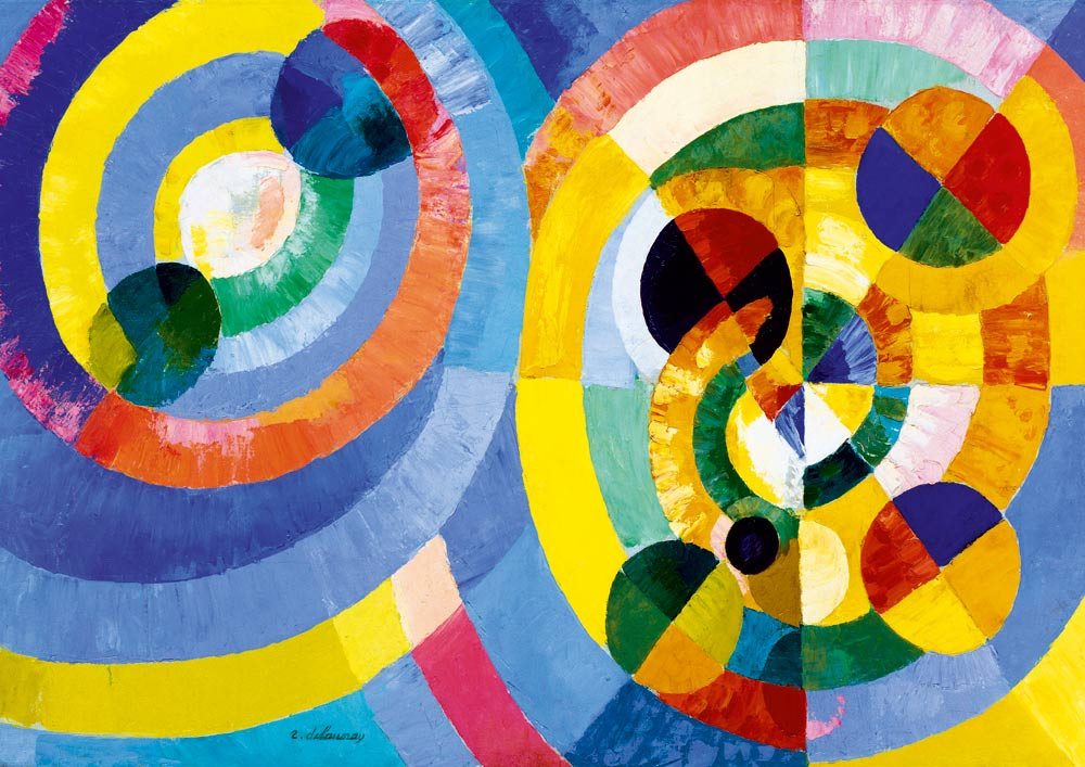 Bluebird Puzzle Puzzle Robert Delaunay - Circular Forms, 1930, Puzzleteile