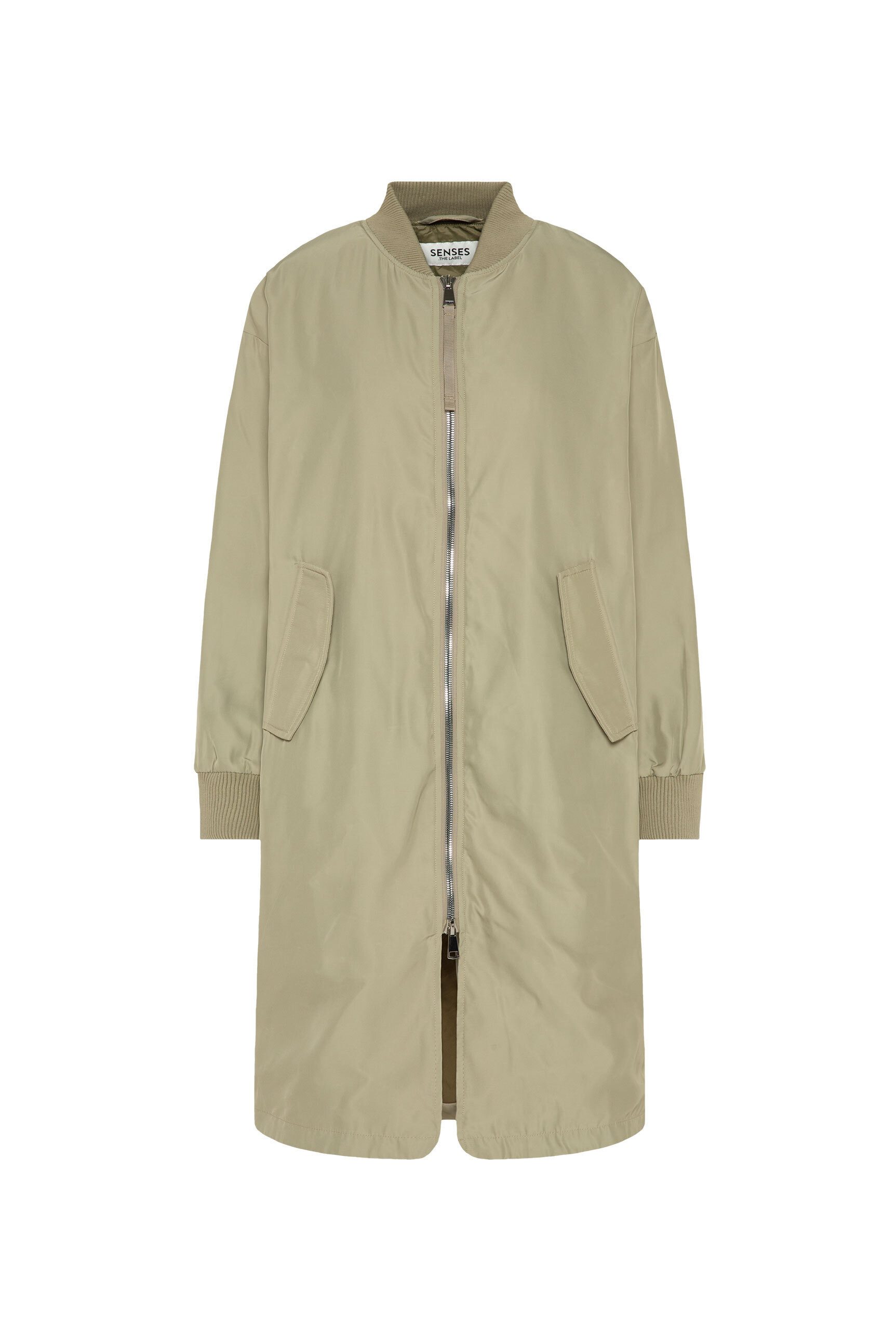 SENSES.THE LABEL Langjacke mit Two-Way-Zipper günstig online kaufen