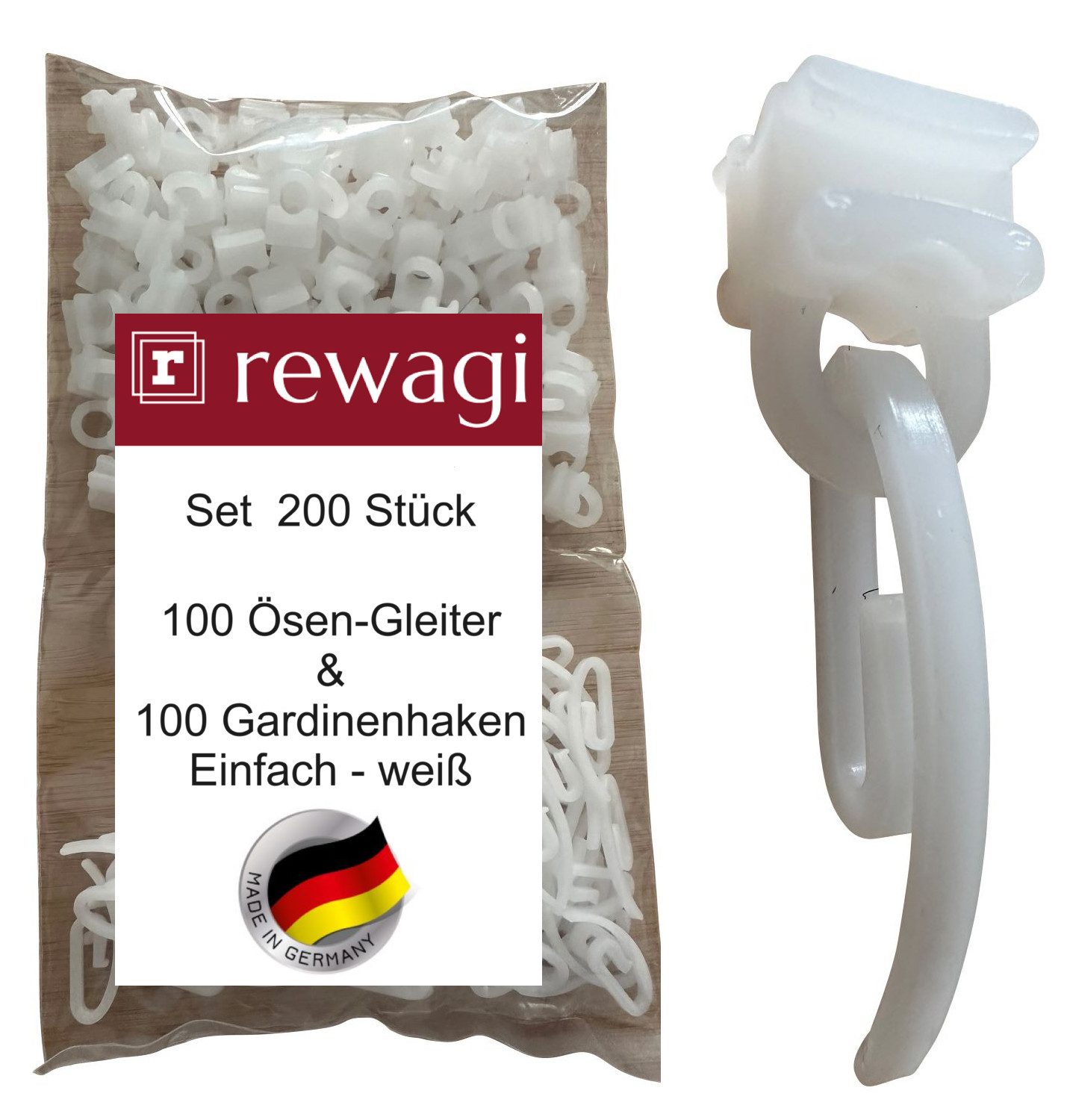 rewagi Gardinengleiter 100 Gardinenhaken Einfach & günstig online kaufen