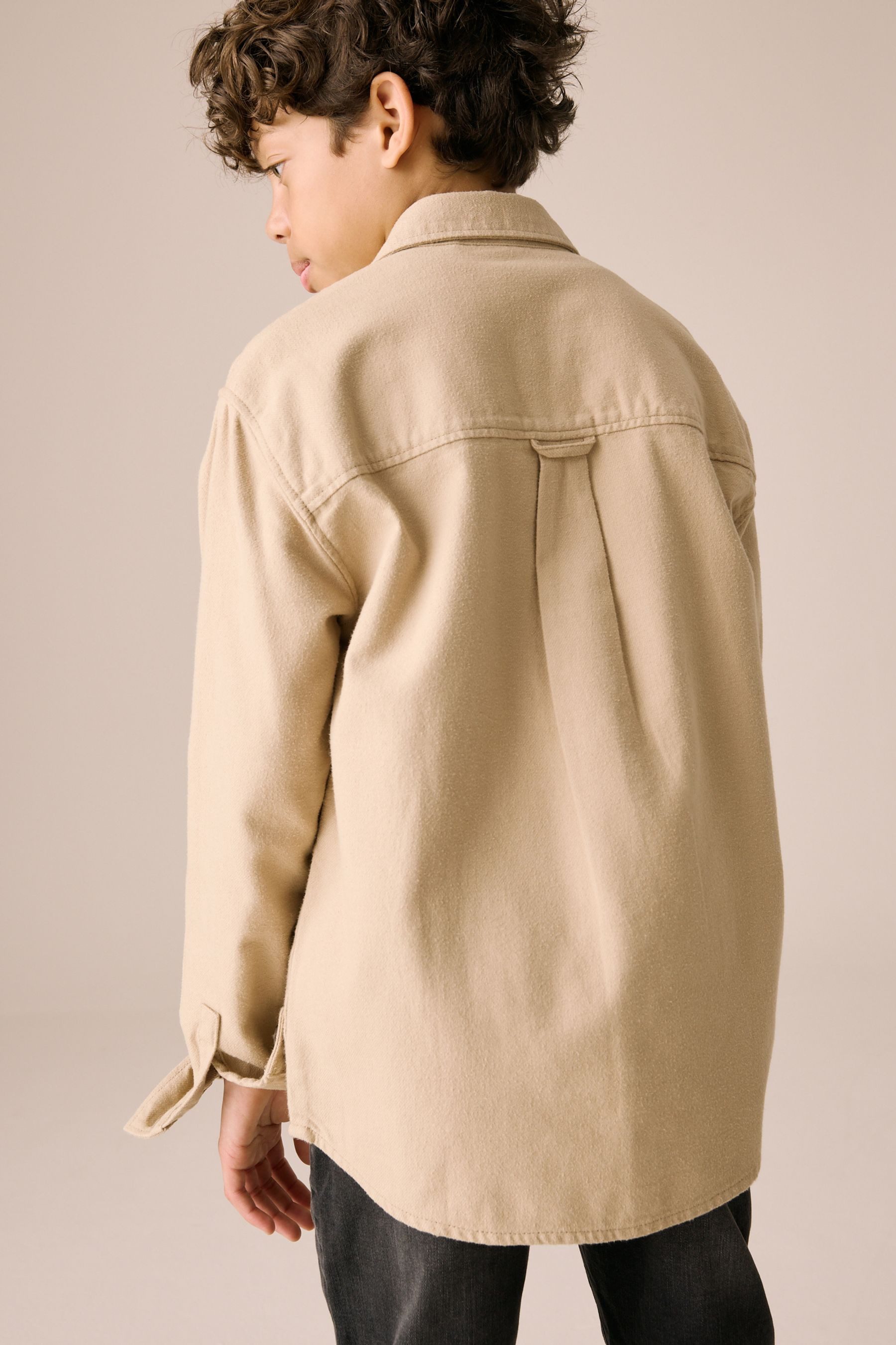 Next Outdoorhemd Hemdjacke in gebürsteter Optik (1-tlg)