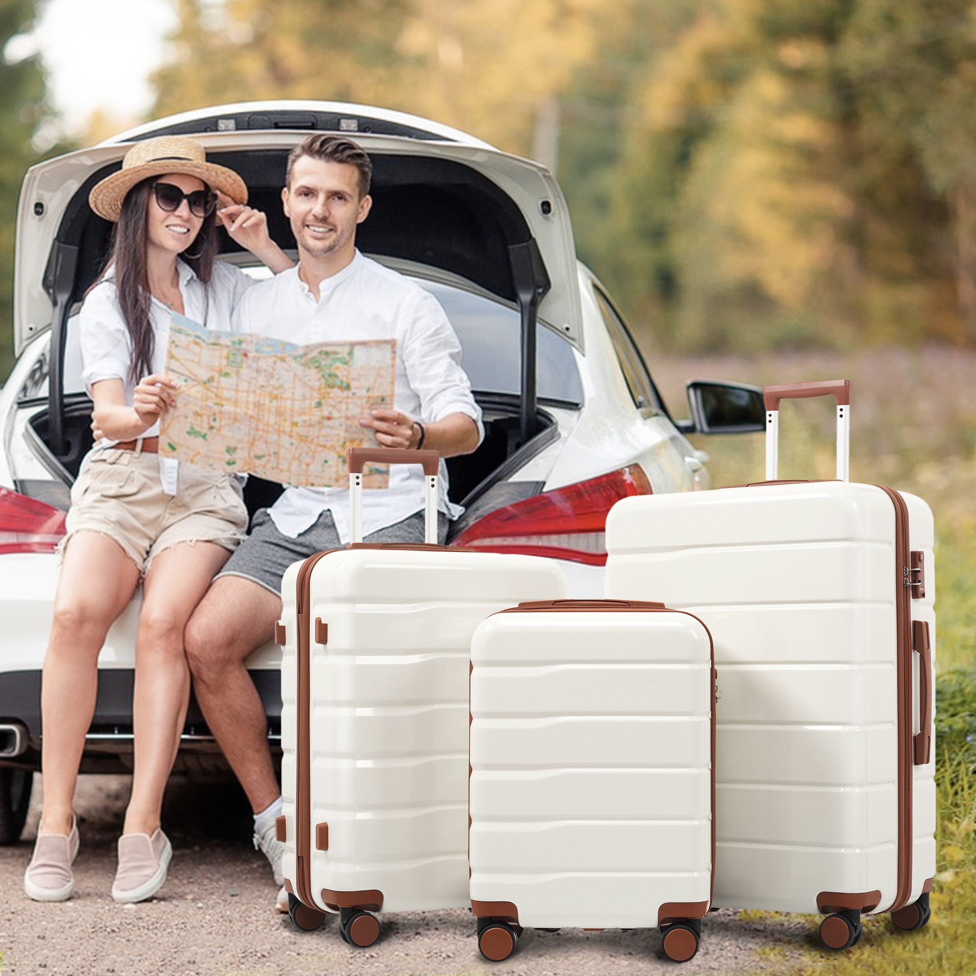 OKWISH Hartschalen-Trolley 3-teilig (20", 24", 28), günstig online kaufen