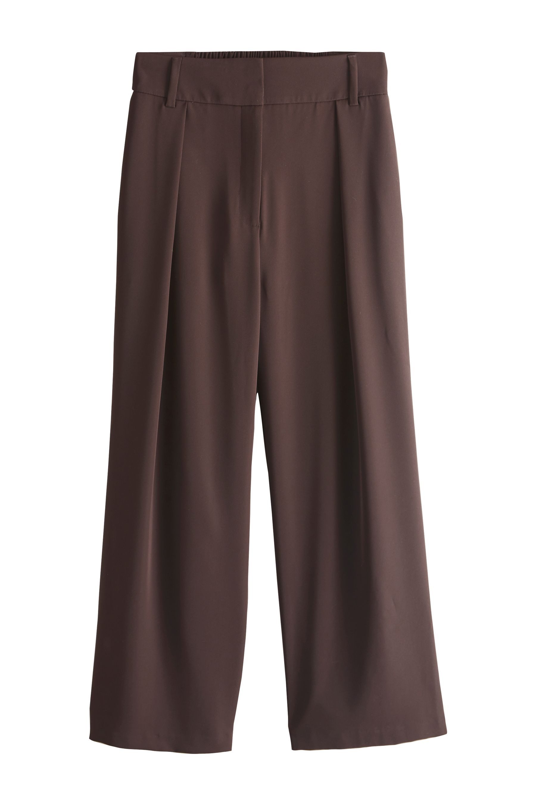 Palazzohose Hose mit weitem Bein, elastischem Rückenbund