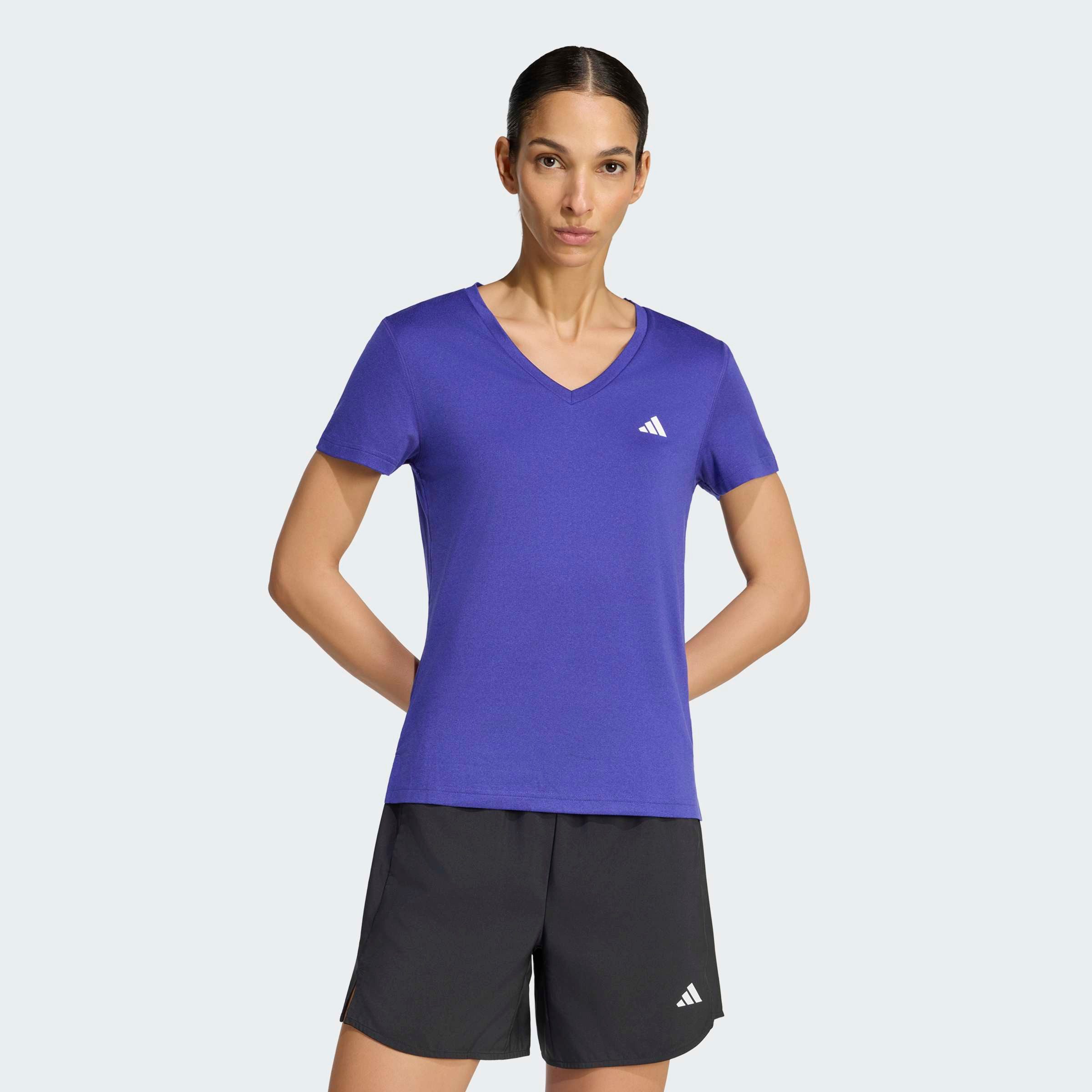 adidas Performance T-Shirt ADIDAS WORKOUT ESSENTIALS MIT V-AUSSCHNITT mit V-Ausschnitt, ohne Verschluss