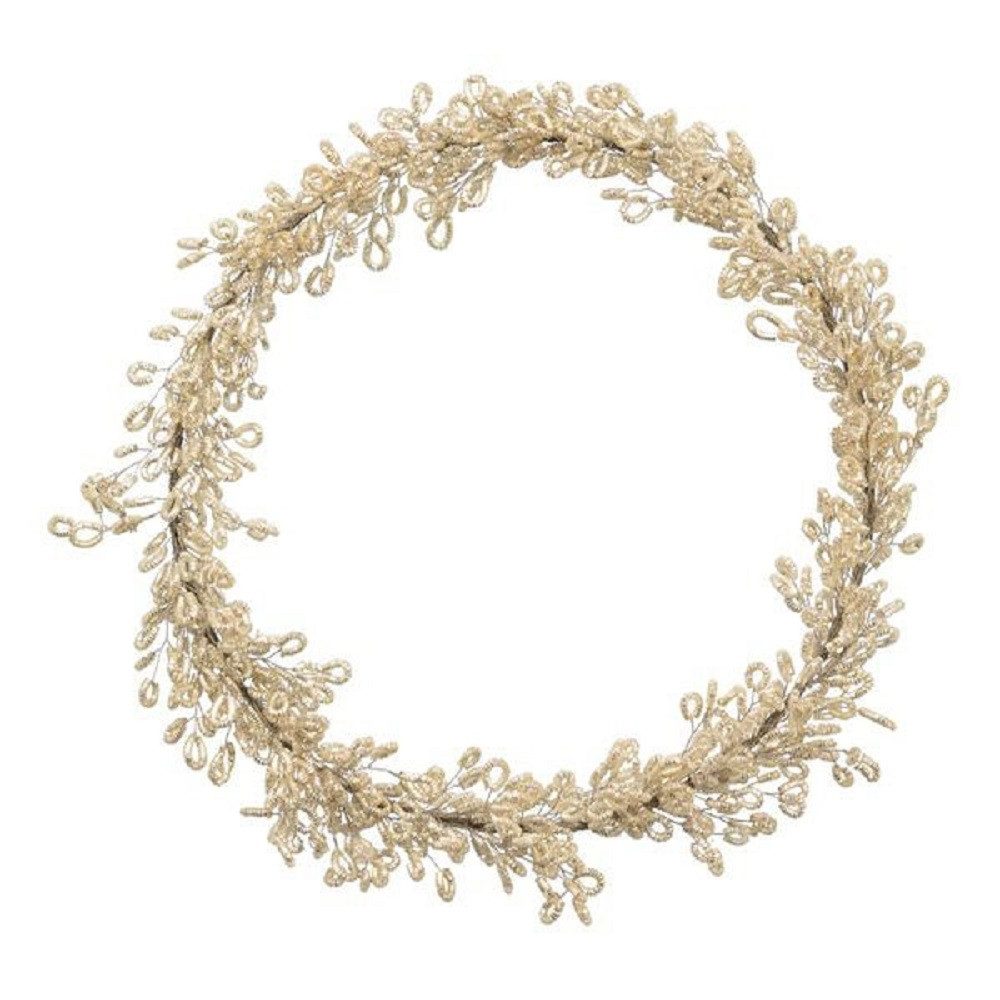 Exner GmbH Garten- & Wohnaccessoires Dekokranz Exner, Kranz GlinT, silber, Metall, 25x25 cm, 234398