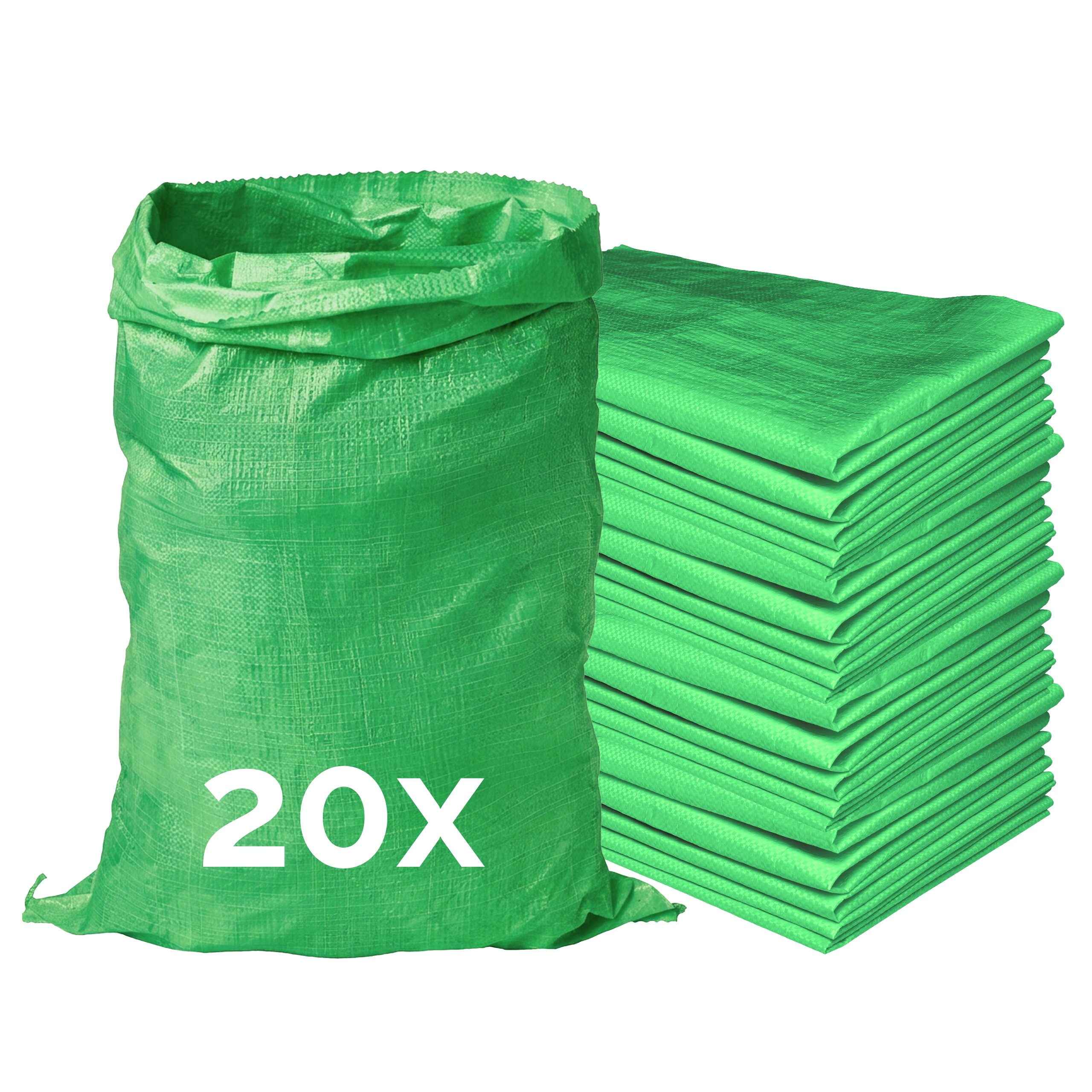 Garronda Gewebesack Polypropylensack für Sand, Lagerung, reißfest, 25 und 50 kg GD-0161, vielseitig einsetzbar: Gewebesäcke Gartensack Hochwasserschutz