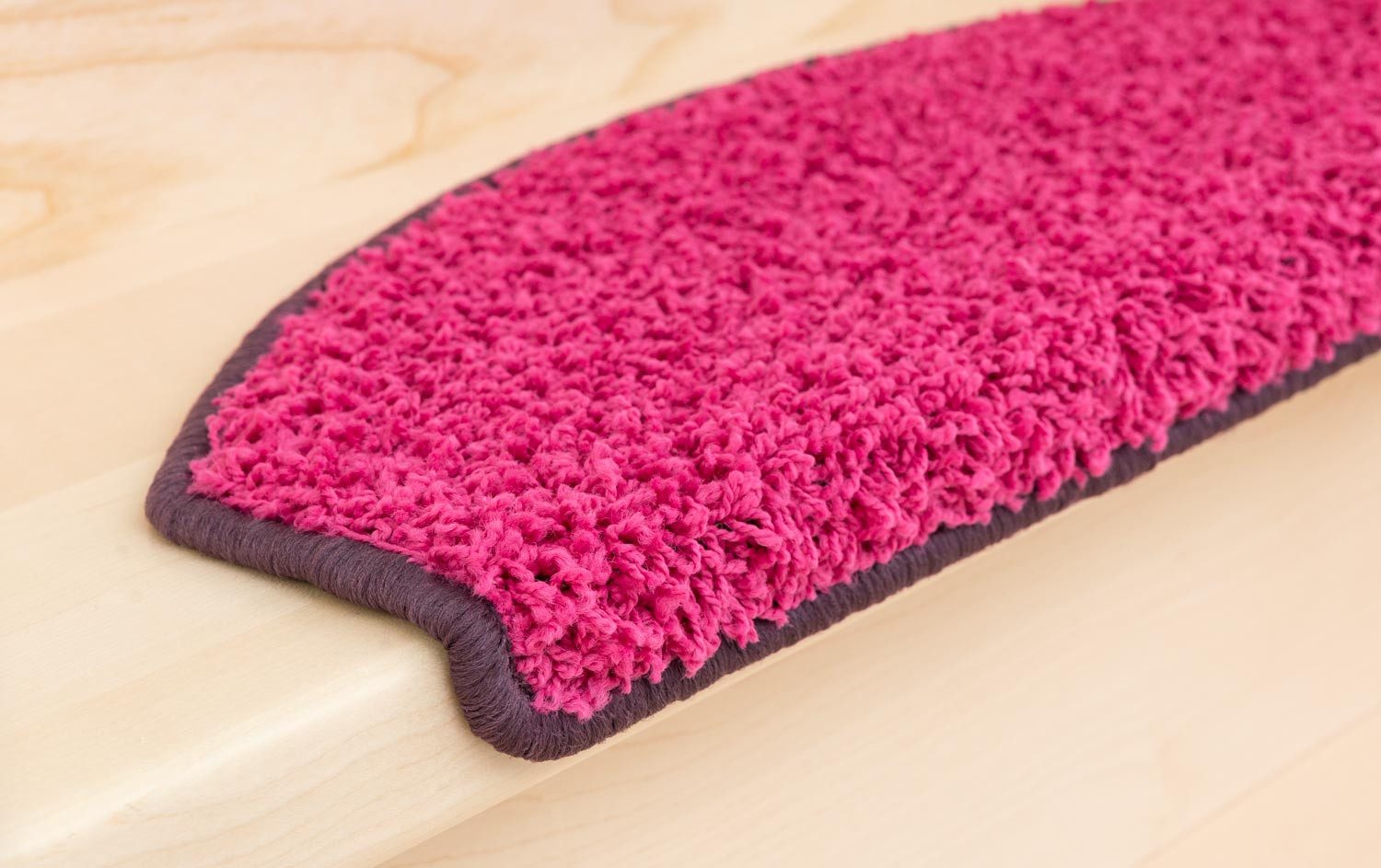 Metzker® Stufenmatte Stufenmatten Shaggy Venus Halbrund Einzeln und SparSet's, Halbrund, Höhe: 22 mm, 1 Stück - Pink – Bild 4 von 5