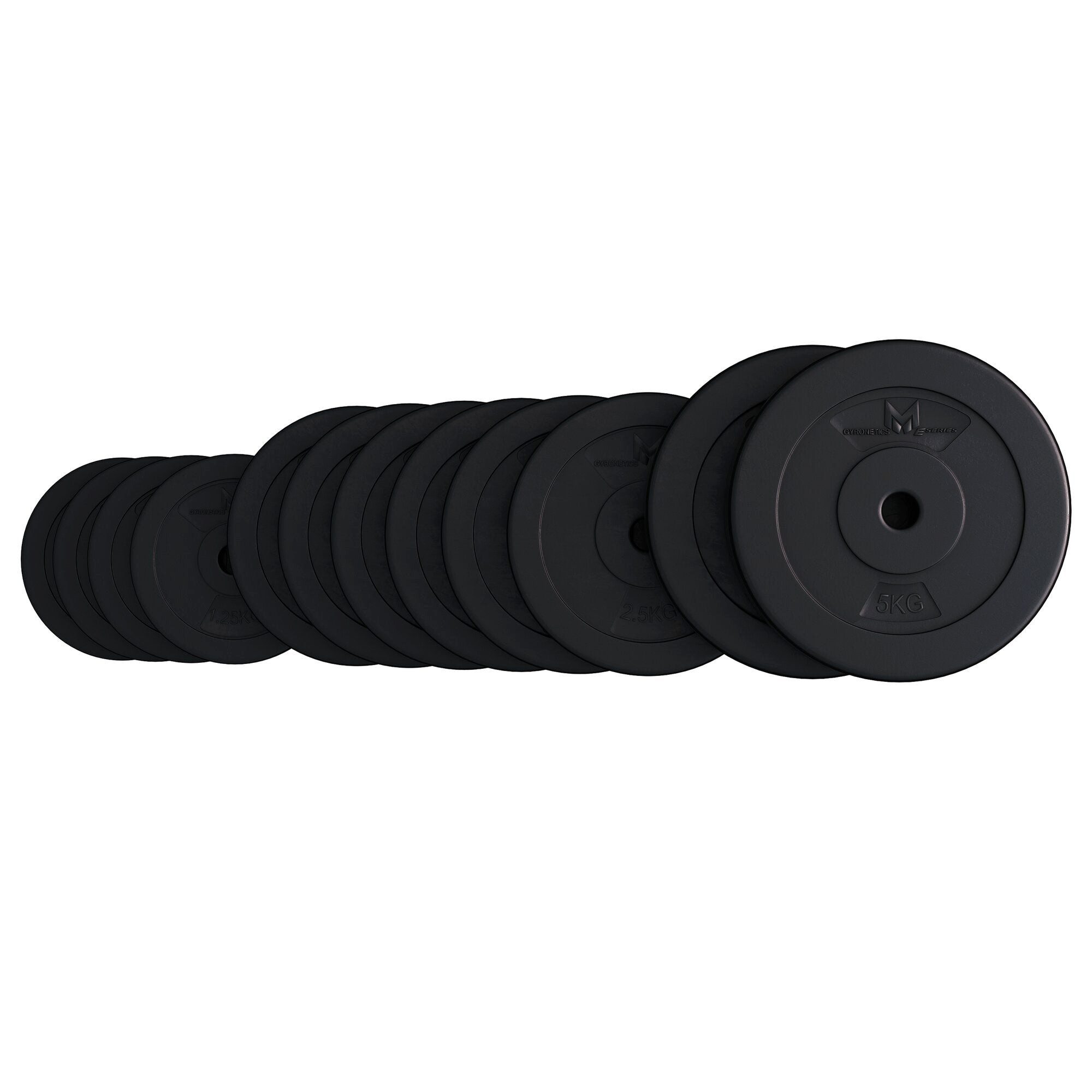 GORILLA SPORTS Hantelscheibe E-Series Hantelscheibenset 25mm 30 kg, 30 kg, (18-tlg)