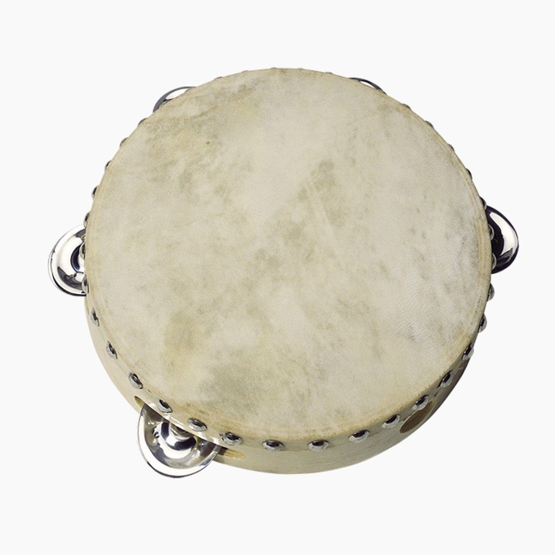 goki Spielzeug-Musikinstrument Tamburin mit 5 Schellen, (packung, 1 tlg., set), Die Schellentrommeln aus Holz