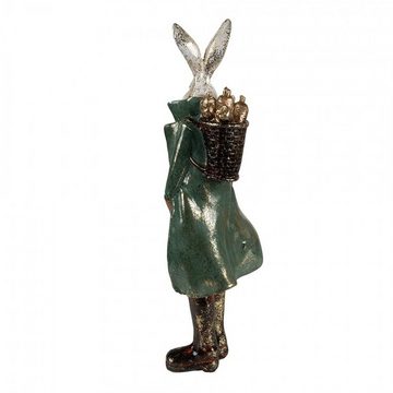 Caldine Dekofigur Figur Kaninchen 37 cm Goldfarbig Hase Osterhase Frühling (1 St)