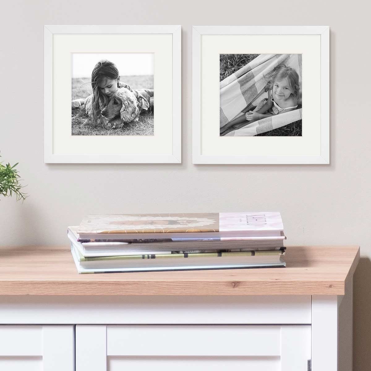 PHOTOLINI Bilderrahmen 2er Set Echtholz mit günstig online kaufen