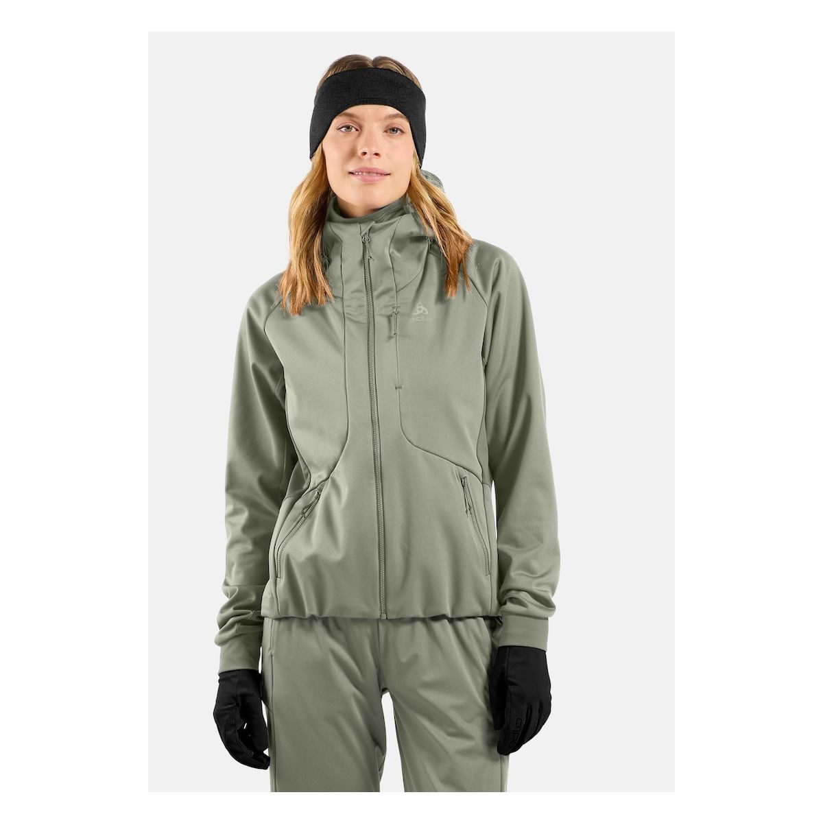 Odlo Skijacke Zeroweight Windproof X Warm Winddichte Damenjacke mit X-Warm System für optimalen Kälteschutz und