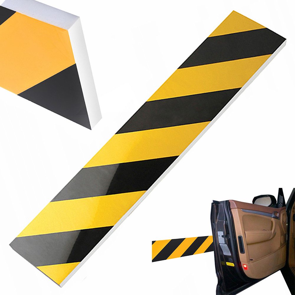 XTROBB Garagen-Wandschutz 4x Türkantenschutz Wandschutz Garage Auto Schutz 50×10 cm (Packung, 4 St), 4er‑Set, selbstklebend