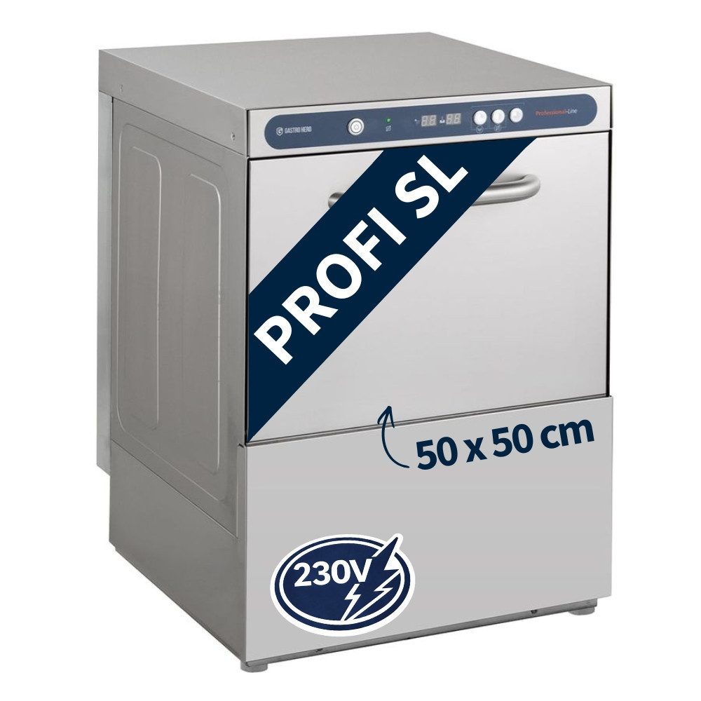 GastroHero Dönergrill Geschirrspülmaschine mit Reiniger, Klarspüler, Ablaufpumpe Gastro, 3400 W
